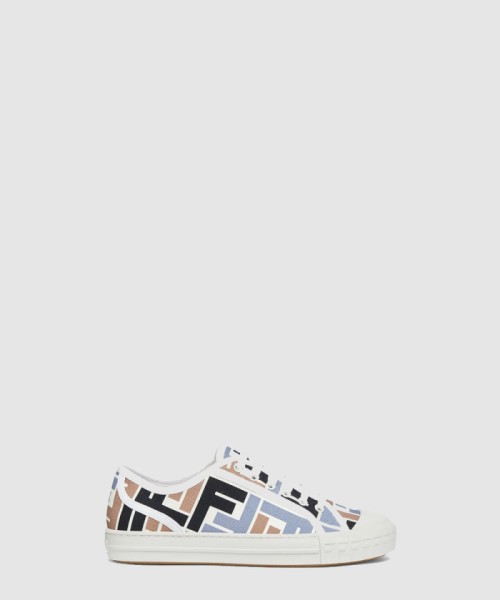 [FENDI-펜디]멀티 컬러 캔버스 로우탑 8E8325