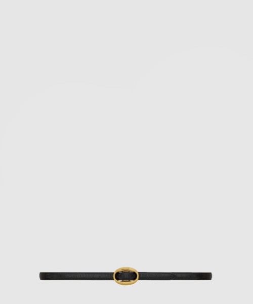 [SAINT LAURENT-생로랑]타원형 슬림 벨트 756409