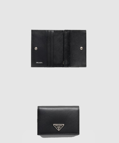 [PRADA-프라다]사피아노 트라이앵글 로고 반지갑 1MV021