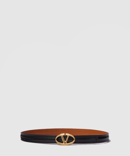 [VALENTINO-발렌티노]유광 송아지 가죽 벨트