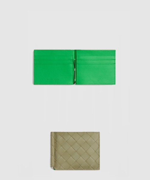 [BOTTEGA-보테가베네타]인트레치아토 클립형 지갑 592626