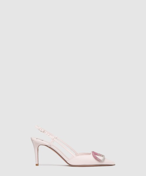 [VALENTINO-발렌티노]크리스탈 레더 스트랩 힐