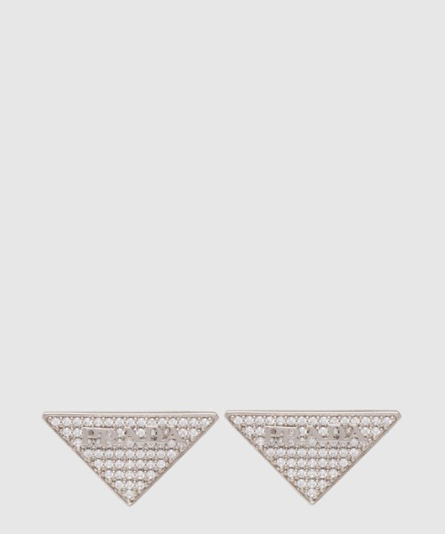 [PRADA-프라다]크리스털 로고 보석 귀걸이 1JO768