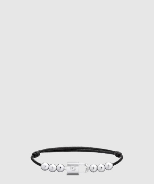 [LOUIS VUITTON-루이비통]실버 락킷 비즈 팔찌 Q05729