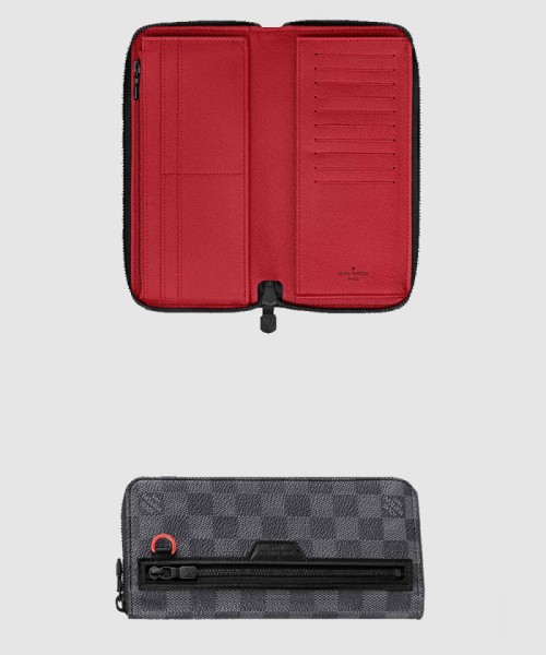 [LOUIS VUITTON-루이비통]Damier Graphite Utility 지퍼 지갑 N60355