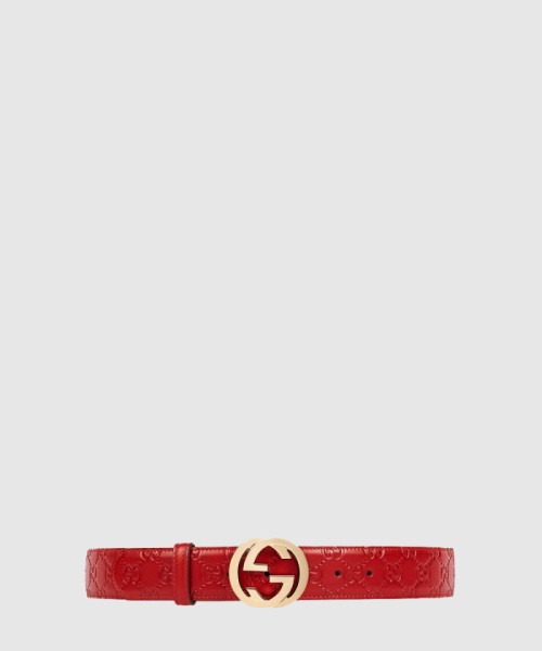 [GUCCI-구찌]더블 G 버클 벨트 370543