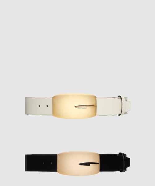 [GUCCI-구찌]와이드 버전 매끄러운 버클 벨트 740372