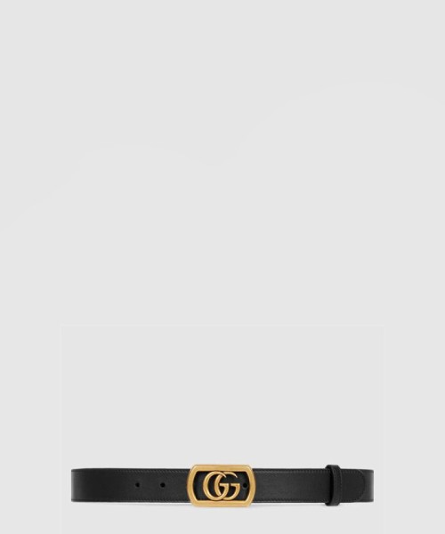 [GUCCI-구찌]더블 G 스퀘어 버클 벨트 575587