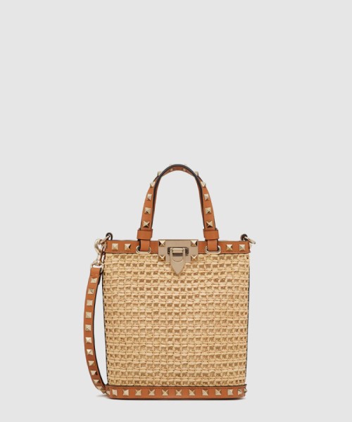 [VALENTINO-발렌티노]미니 락스터드 라피아 숄더백