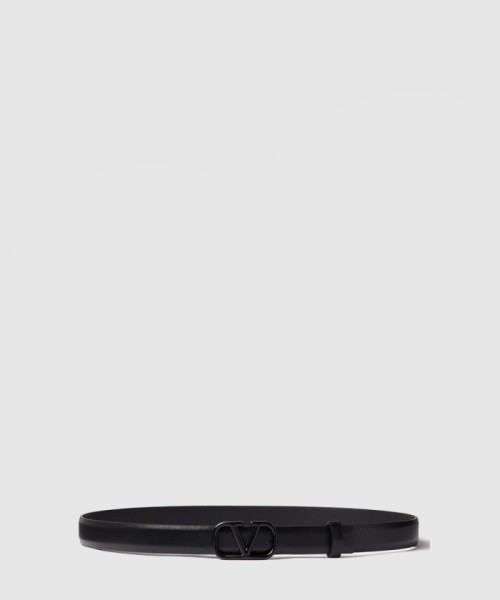 [VALENTINO-발렌티노]브이로고 시그니처 유광 송아지 가죽 벨트