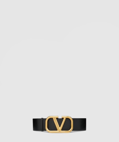 [VALENTINO-발렌티노]유광 송아지 가죽 브이로고 시그니처 리버시블 벨트