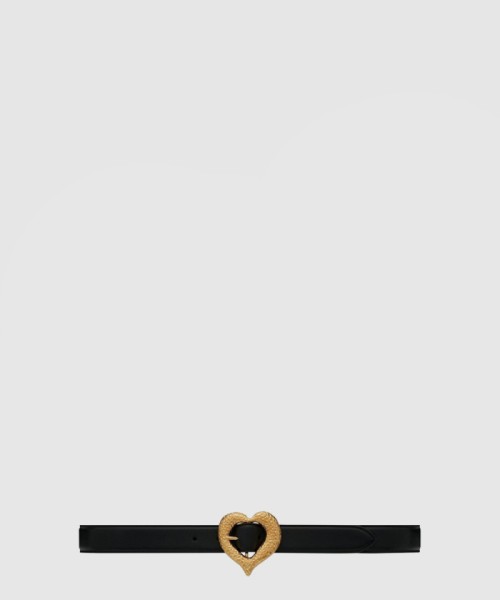 [SAINT LAURENT-생로랑]양가죽 하트 벨트 650322