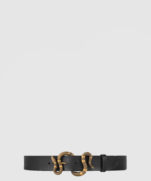 [GUCCI-구찌]스네이크 버클 가죽 벨트 458935