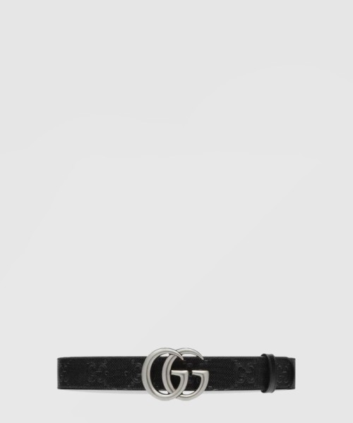 [GUCCI-구찌]GG 마몽 엠보스 레더 벨트 406831