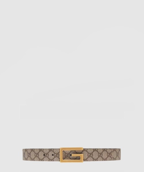 [GUCCI-구찌]스퀘어 G 버클 리버 벨트 626974