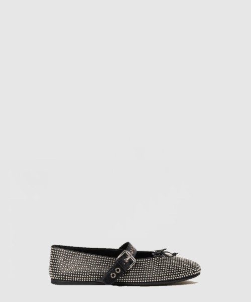 [MIUMIU-미우미우]송아지 가죽 발레리나 플랫 5F218E