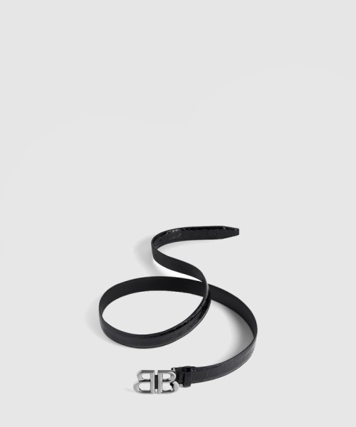 [BALENCIAGA-발렌시아가]모나코 크로커다일 엠보싱 벨트 766031