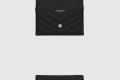 [SAINT LAURENT-생로랑]CASSANDRE MATELASSÉ FRAGMENTS 플랩 카드 케이스 612808