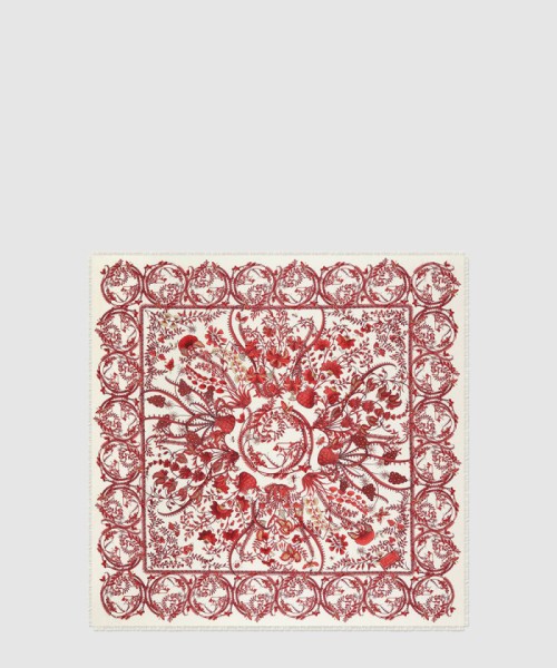 [GUCCI-구찌]상룡 프린트 실크 스카프 774323