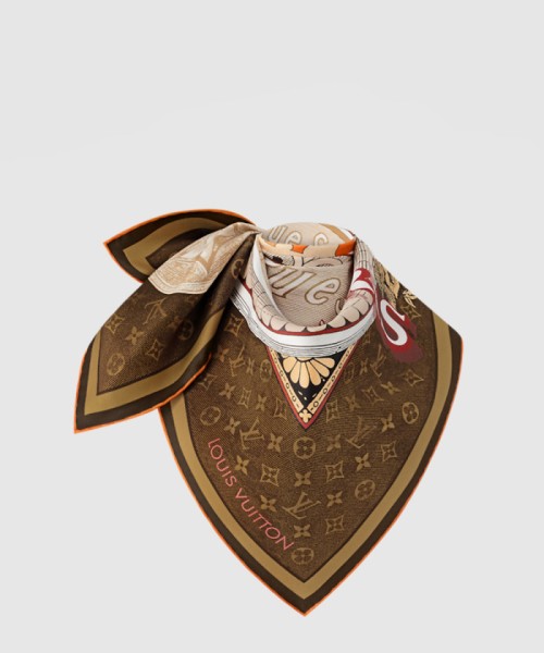[LOUIS VUITTON-루이비통]말 메르뵈이외즈 스퀘어 90 방도 스카프 M92998