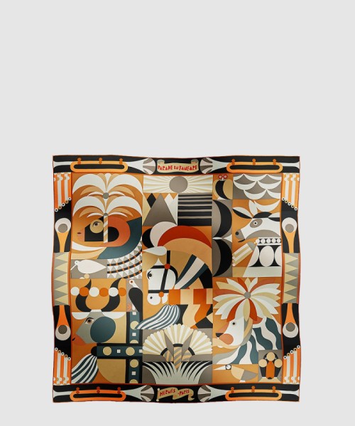 [HERMES-에르메스]Parade en Fanfare 스카프 90