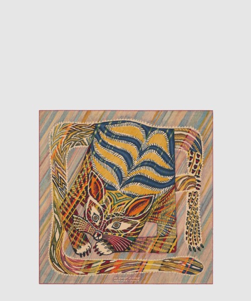 [HERMES-에르메스]Le Chat Carre 스카프 90