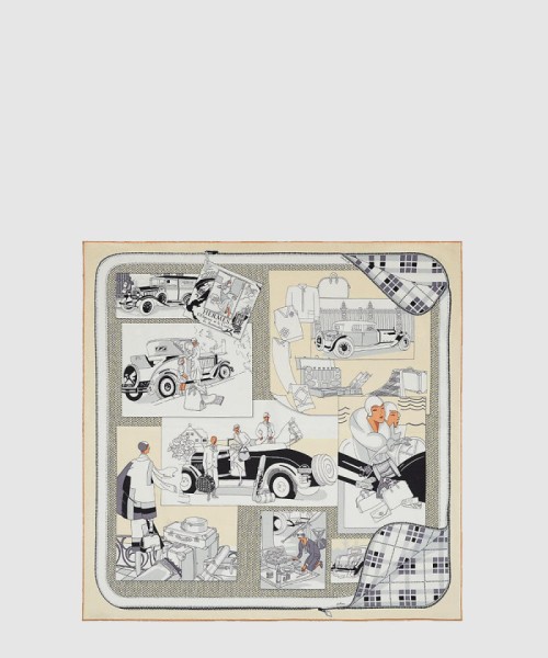 [HERMES-에르메스]Confort en Automobile 스카프 90