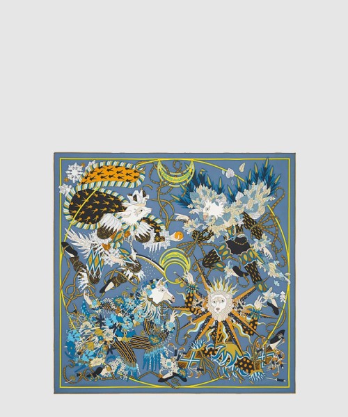 [HERMES-에르메스]Le Sacre des Saisons 90 까레 실크 스카프