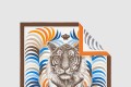 [HERMES-에르메스]Tigre Royal 더블 페이스 스카프 90