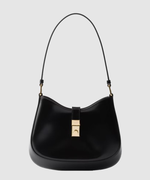 [PRADA-프라다]클라스프 클로저가 달린 프라다 클레오 브러쉬드 가죽 숄더백 1BC169