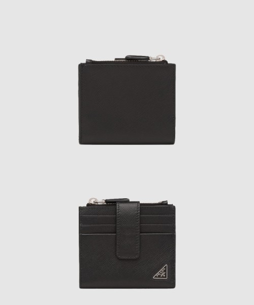 [PRADA-프라다]사피아노 및 가죽 카드 홀더 2MC066