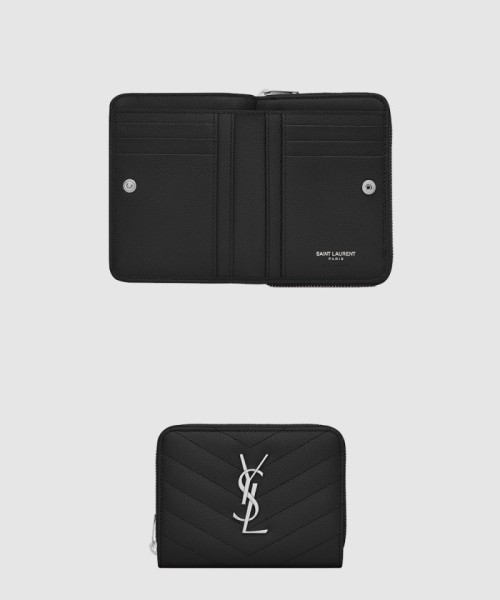 [SAINT LAURENT-생로랑]컴팩트 지퍼 어라운드 지갑 668288