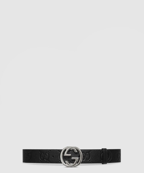 [GUCCI-구찌]인터로킹 G 버클 와이드 벨트 794196