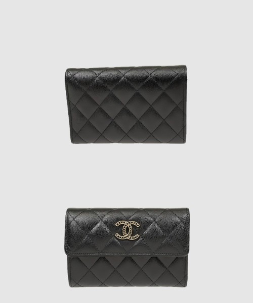 [CHANEL-샤넬]퀼팅 엠보 지갑 AP3398