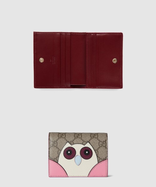 [GUCCI-구찌]부엉이 디테일의 GG 미니 지갑 818767