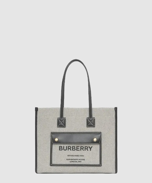 [BURBERRY-버버리]캔버스 프레야 토트백 스몰 80441371