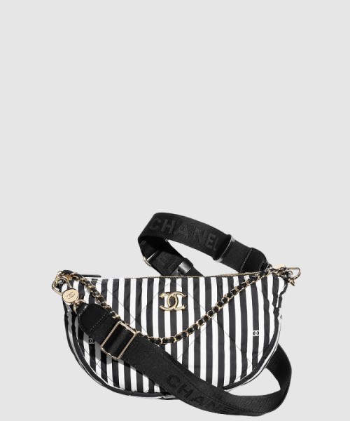 [CHANEL-샤넬]라지 호보백 프린티드 패브릭 AS4698