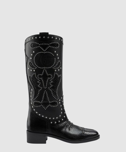 [GUCCI-구찌]더블 G스터드 장식의 부츠 ‎719839