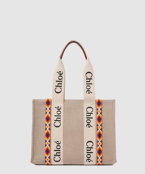 [CHLOE-끌로에]미듐 퀼팅자수 토트백 SS383