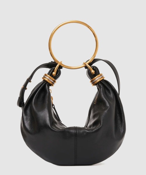 [CHLOE-끌로에]그레인드 가죽 Marcie 스몰 Bracelet 호보백 AS611