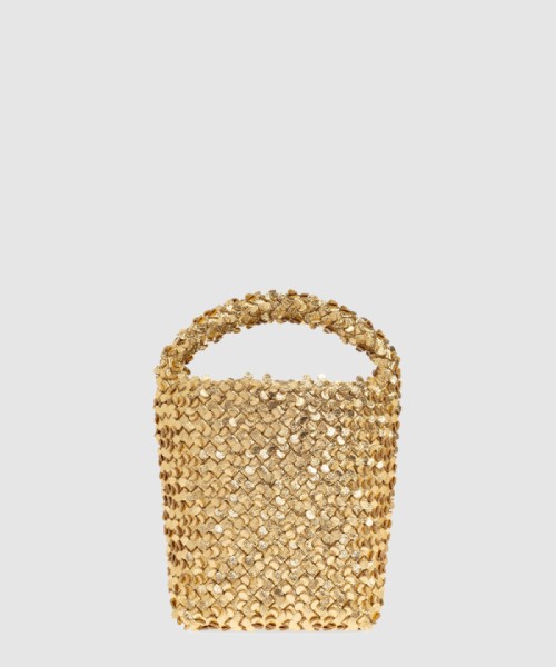 [BOTTEGA-보테가베네타]레더 스몰 버킷백 762587