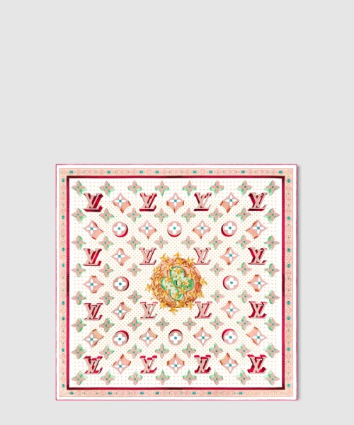 [LOUIS VUITTON-루이비통]MONOGRAM LV LOCKS 90 스카프 M79939