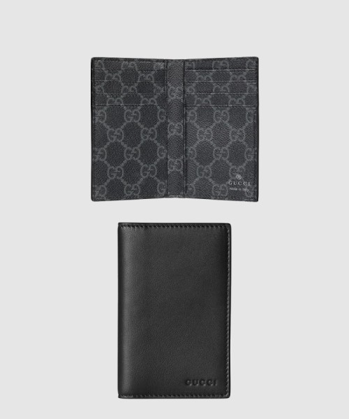 [GUCCI-구찌]GG 엠블럼 바이폴드 엠보스 카드 케이스 818953