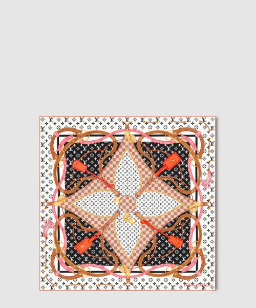 [LOUIS VUITTON-루이비통]플라워 앤드 스트랩 스퀘어 90 M90659