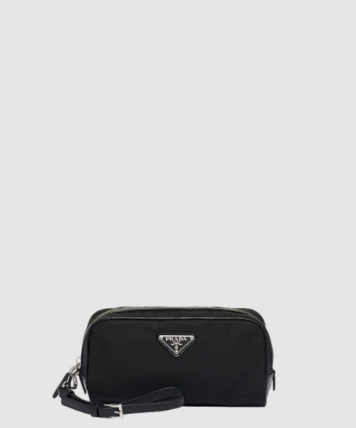 [PRADA-프라다]리나일론 및 브러쉬드 가죽 파우치 2NE063