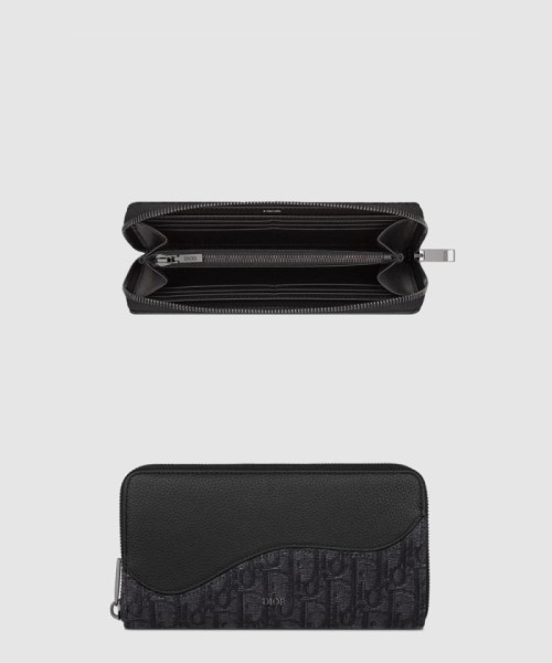 [DIOR-디올]Saddle 지퍼 장지갑 2ADBC