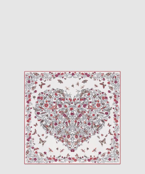 [DIOR-디올]Dioramour Cœur des Curiosités 70 스퀘어 스카프 51DAM