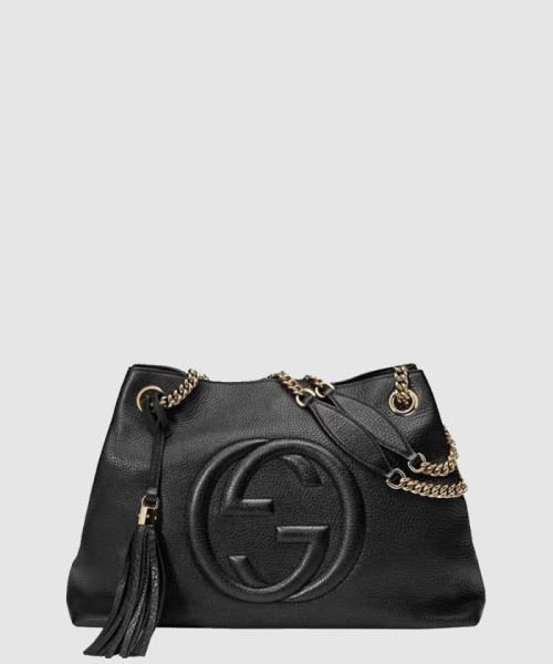 [GUCCI-구찌]GG 레더 태슬 소호 숄더백 308982