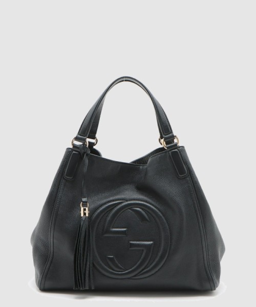 [GUCCI-구찌]GG 레더 태슬 소호 숄더백 282309