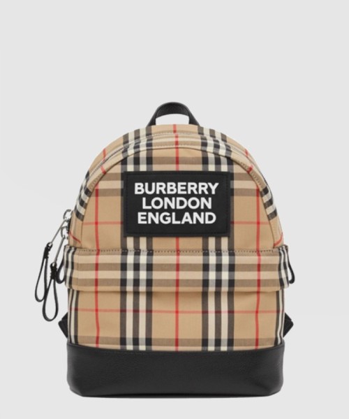 [BURBERRY-버버리]로고 아플리케 빈티지 체크백팩 80310061